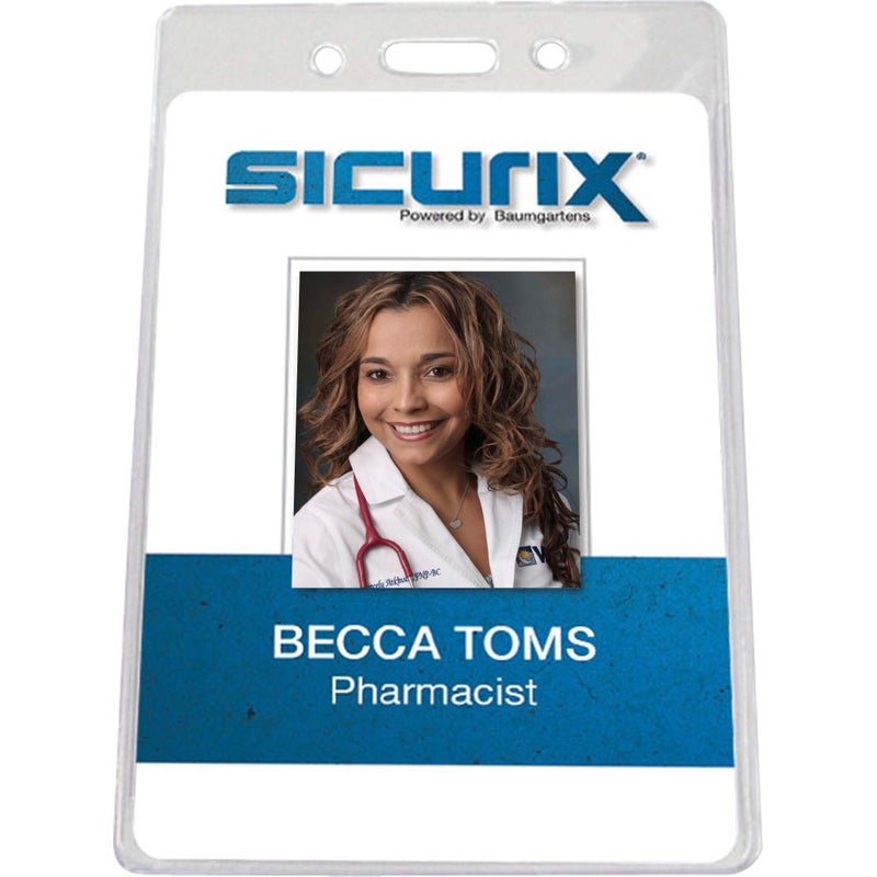 SICURIX Vertical ID Badge Holder - Image 1